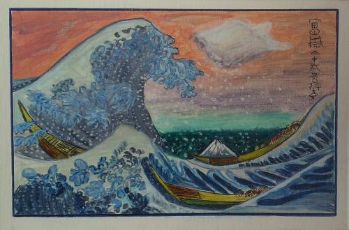 Die grosse Welle von Kanagawa